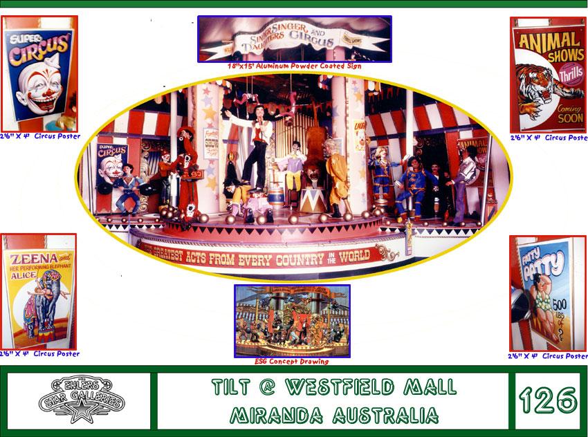 This is a blown up picture of the 126a Gallery @ Tilt  Miranda Australia, click here go back to Circus Design List