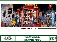 135 is a burning Caboose it hasa beautiful caboose with sevral characters playing cards inside, and has also an oil derrick, it has dancing guitarrs funny faces on the walls etc
