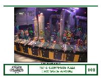toxic waste crew, there are funny caracters, the gallery is in a black light enviroment.